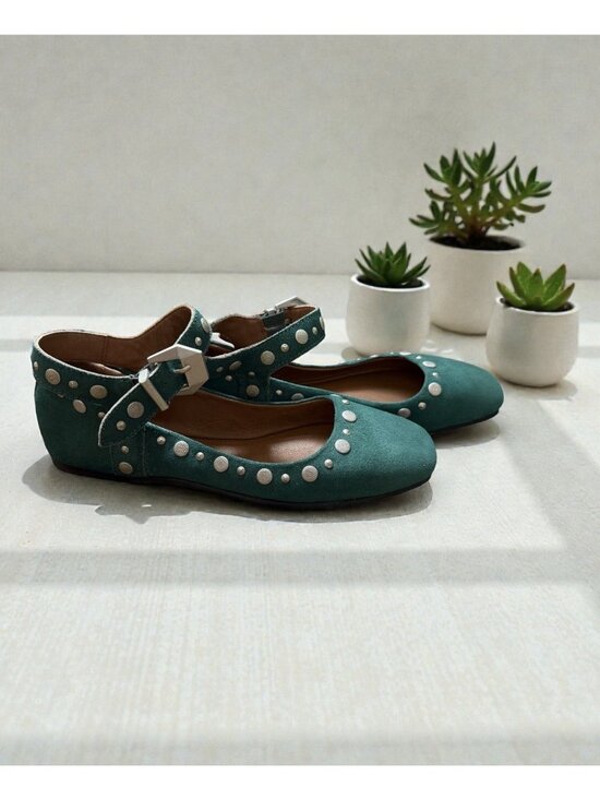 Free People Shoes - Free People Women's Mystic Mary Jane Deep Teal Flats NWOB (MSRP 148) Size 6.5